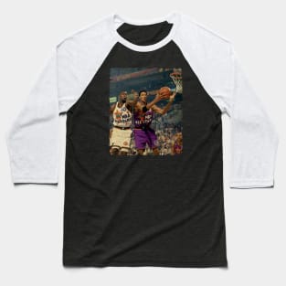 Shawn Kemp vs Scottie Pippen Baseball T-Shirt